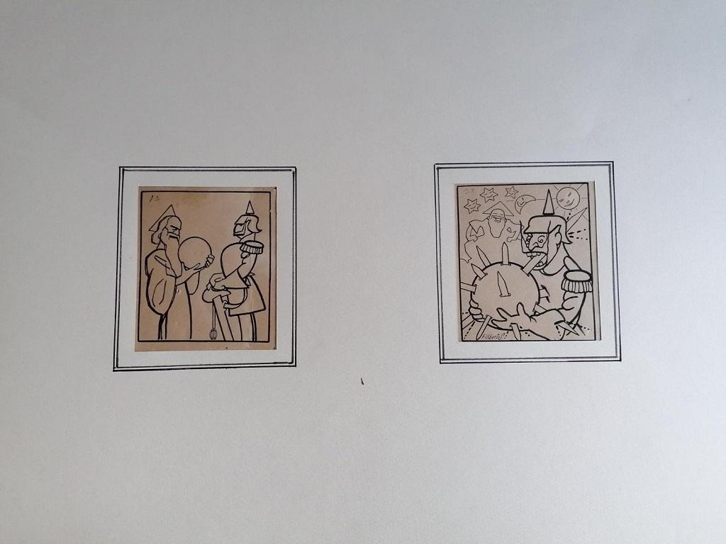 Generals ist ein modernes Kunstwerk, das in der ersten Hälfte des 20. Jahrhunderts von dem italienischen Künstler Filiberto Scarpelli (Neapel, 1870 - Rom, 1933) geschaffen wurde.

Originalzeichnung in Porzellantinte auf Papier. 

Handsigniert vom