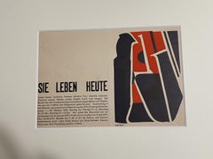 Invitation to Exhibition - Original Woodcut by Oscar Dalvit - 1953