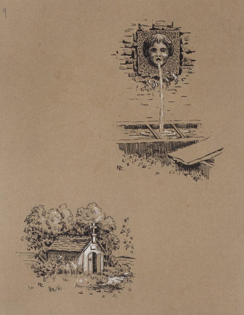 Studies - Original China Ink on Paper - Late 19th Century