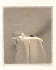 Ombra Diagonale - Litografia originale di Gianfranco Ferroni - 1991