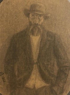 Portrait of a Man - Original Pencil on Paper - Early 19th Century