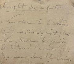 Sketch - Original Pencil on Paper - 19th Century