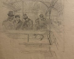 Studies of Figures - Original Pencil on Paper - 19th Century