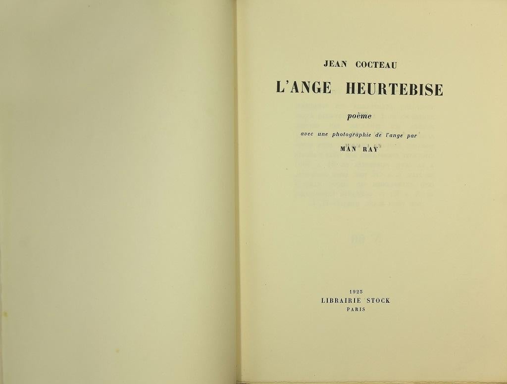 Livre « Ange Heurebise » de Jean Cocteau et Man Ray - 1925 en vente 1
