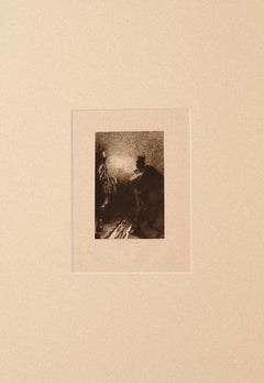 The Darkness -  Etching by Ricardo de los Ríos - 1880 ca.