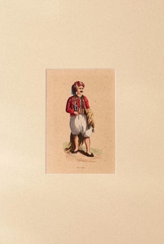 Algerian Man -  Lithograph - 19th Century