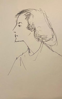 Portrait - Original Ink on Paper - 1950s