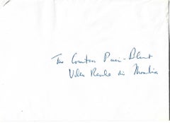 Autogramm-Brief, signiert von Anita Loos, 1952