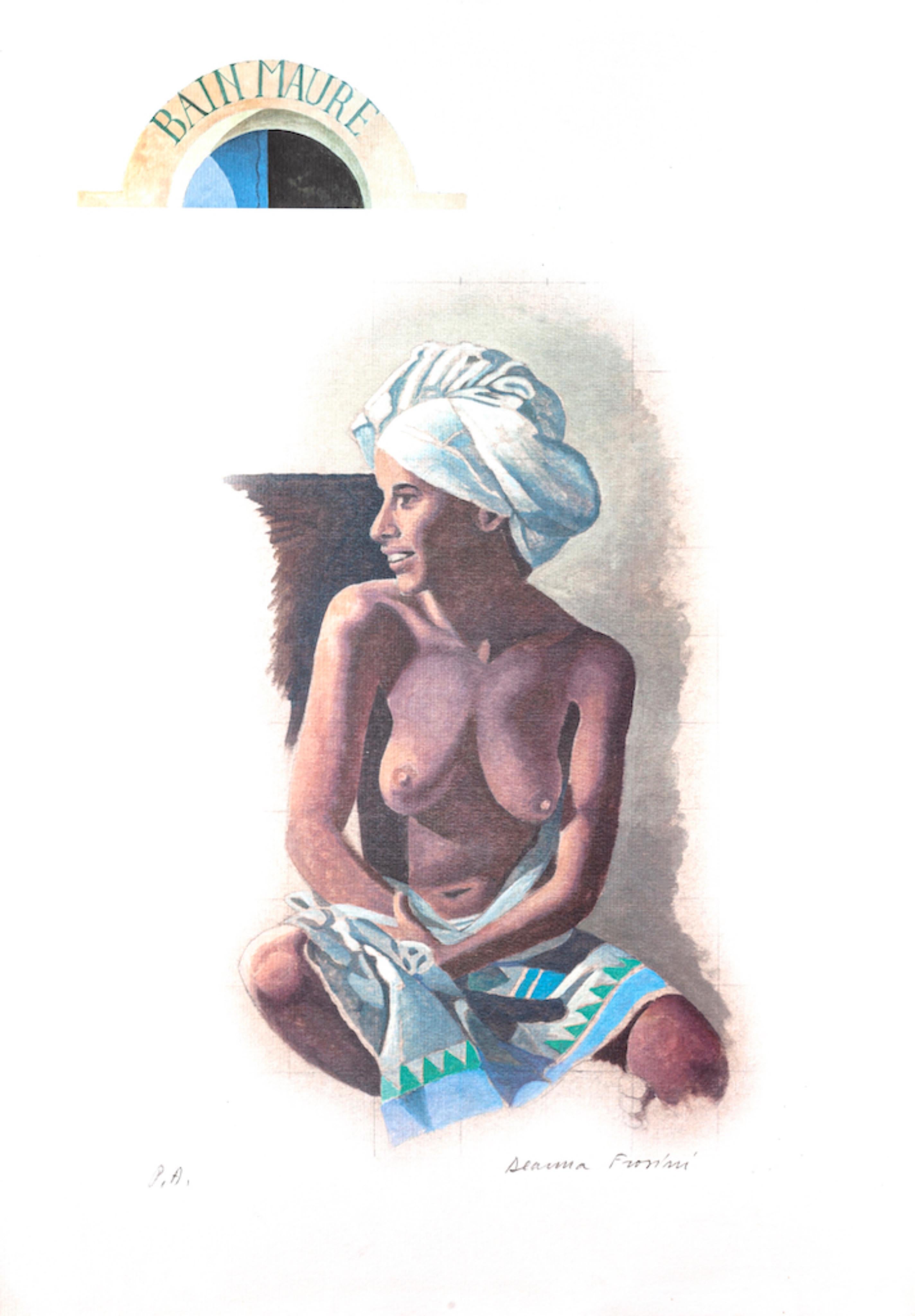 Hammam - Serigrafía de Deanna Frosini - Años 80