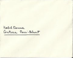 Lettera autografa di invito di Mario Tozzi - 1934