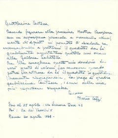 Manuscritos originales de Mario Tozzi - Años 30