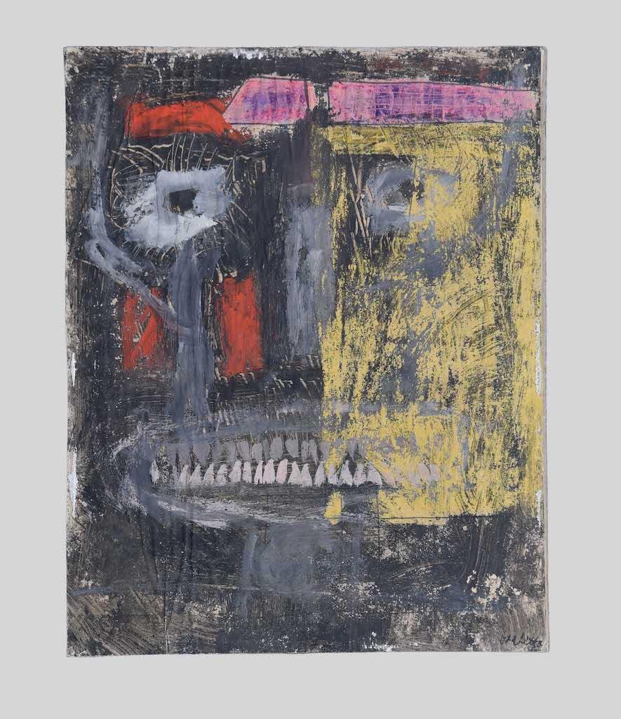 Figure is an original drawing in mixed media, pencil, ink and tempera on cardboard, realized by Sergio Barletta in 1968 ca.

Hand-signed in pencil on the lower right.

In good conditions.

The artwork represents a figure through expressionistic