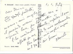 Cartolina autografa - Cartolina d'epoca firmata da Giovanni Omiccioli - 1974