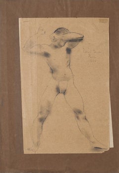 Trainer - Original-Bleistift auf Papier - 1930er Jahre