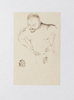 Nude Man - Original Pen and Pencil on Paper - 1930 ca.