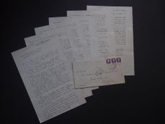 Nell'ora più bella - Carta autógrafa firmada por Fabrizio Clerici - 1938