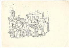 Lithographie-Postkartenplakat von Mimi Quilici Buzzacchi an Silvio Perina, signiert von Silvio Perina – 1958