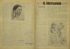 Vintage Il Selvaggio #1 - Art Magazine with Engravings by Mino Maccari - 1934
