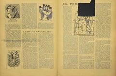 Il Selvaggio nº 1/2 - Revista de arte con grabados de Mino Maccari - 1936