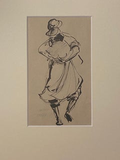 Trip to Marocco - Pencil and China Ink by Helen Vogt - 1950s