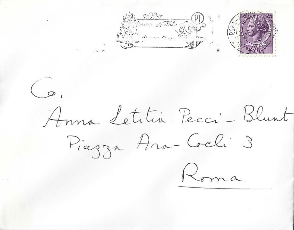 Biglietto autografo di buon anno di Afro Basaldella - 1967 in vendita 1