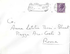 Tarjeta autógrafa de Feliz Año Nuevo de Afro Basaldella - 1967