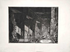 Dimostrazioni dell’Emissario del Lago di Albano - Etching G.B. Piranesi - 1750s