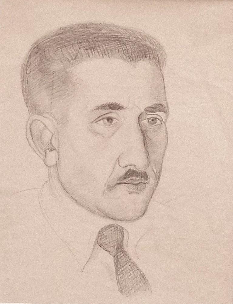Portrait - Original Pencil on Paper - 1940 ca.