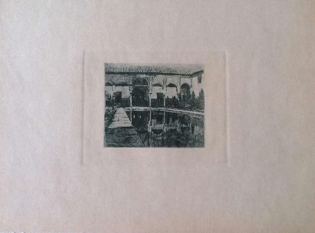 Certosa - Aguafuerte original sobre papel de Luca Beltrami - 1884 ca. en venta 1
