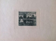 Certosa - Etching on Paper by Luca Beltrami - 1884 ca.