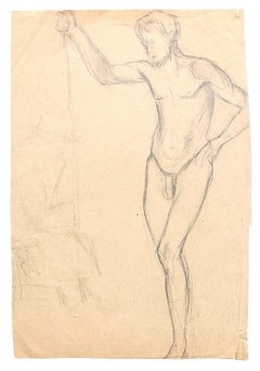 Antique Studies for Figures - Original Drawing on Paper - 1920s