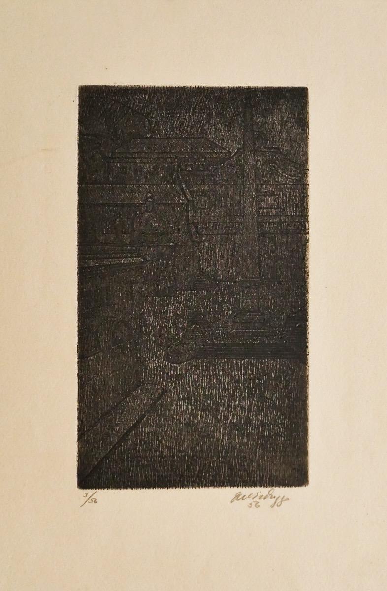 Roma - Grabado original de Antonino Virduzzo - Años 70 en venta 1