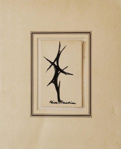 Study For Sculpture - Original Ink Drawing by Nino Franchina - Late 20th Century