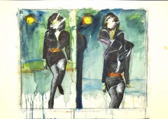 20th Century Top Model - Original Mixed Media by Sergio Barletta - 1994