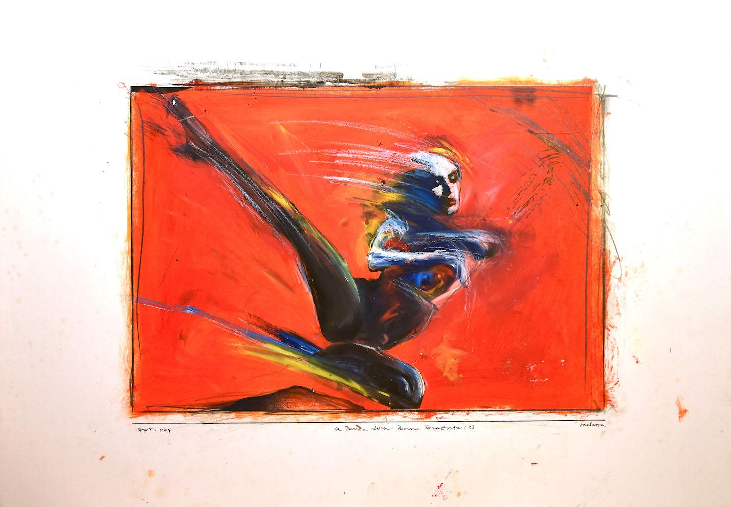 Desnudo es una obra de arte original en técnica mixta, tinta y temple aplicados sobre cartón, realizada por Sergio Barletta en 1994.

Firmado a mano en la parte inferior derecha, fechado en la parte inferior izquierda. Dimensiones de la imagen: 31 x