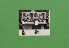 Crittografia - Collage originale di Sergio Barletta - 1975