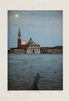 Vintage Moon on the Casbah - Original Collage by Sergio Barletta - 1983