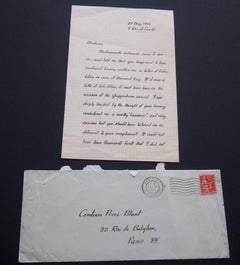 Autograph Letter Signed by Glenway Wescott - 1933