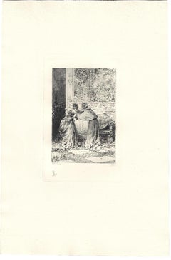 Le Cardinal de Lorraine - Original Etching by Émile Boilvin - 1882