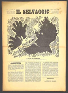Vintage Il Selvaggio no.8 by Mino Maccari - 1934