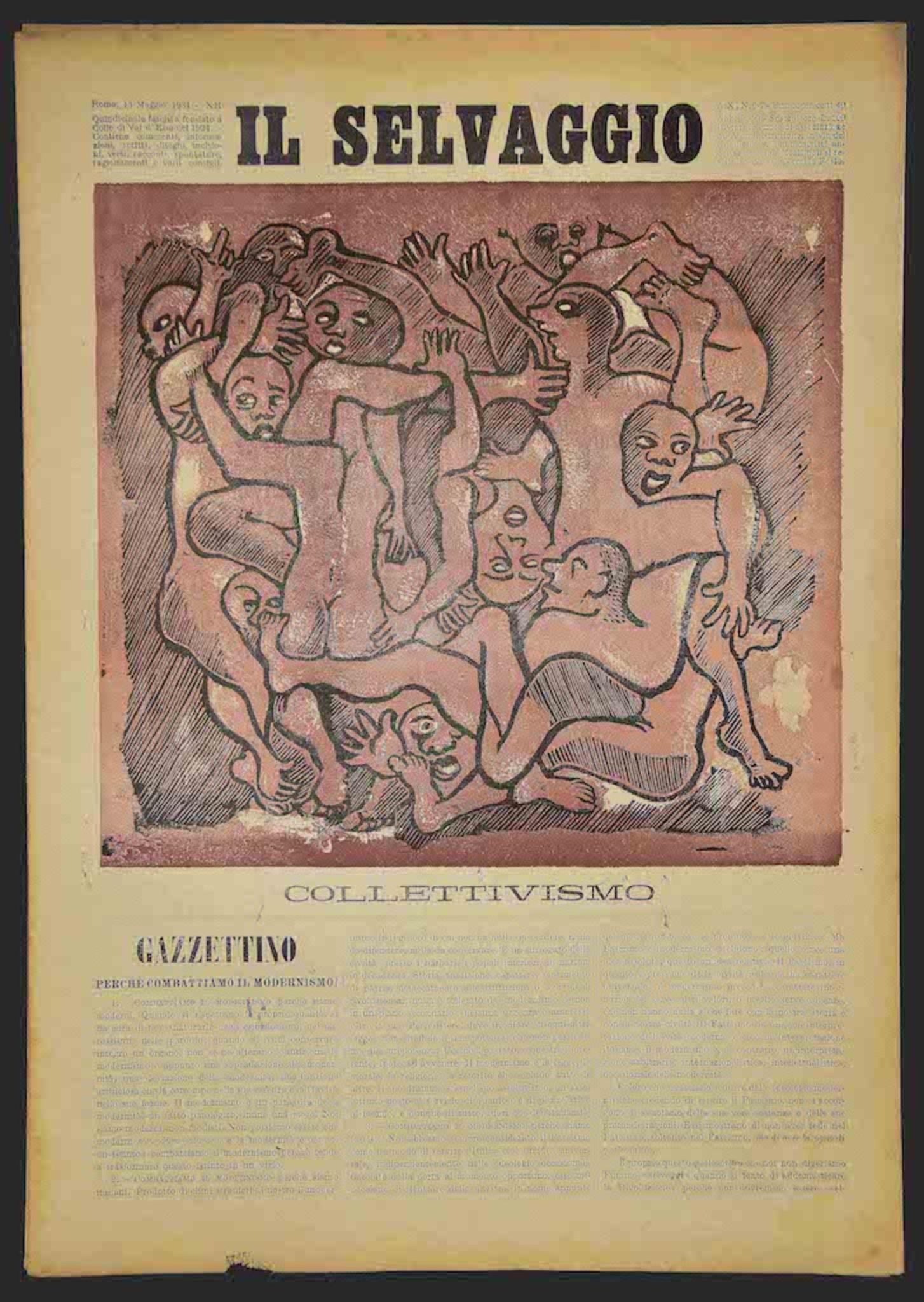 Il Selvaggio no.6/7 by Mino Maccari - 1934 For Sale 1