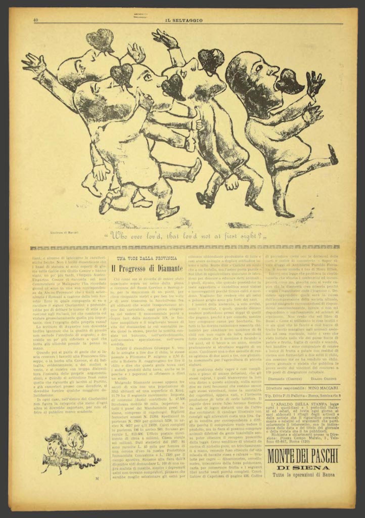 Il Selvaggio n°5 de Mino Maccari - 1933 en vente 1