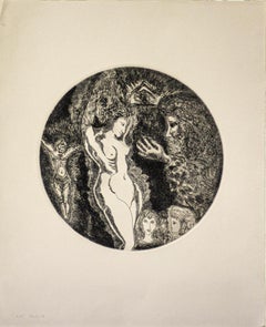 Nudo - Acquaforte originale di Gian Paolo Berto - 1974