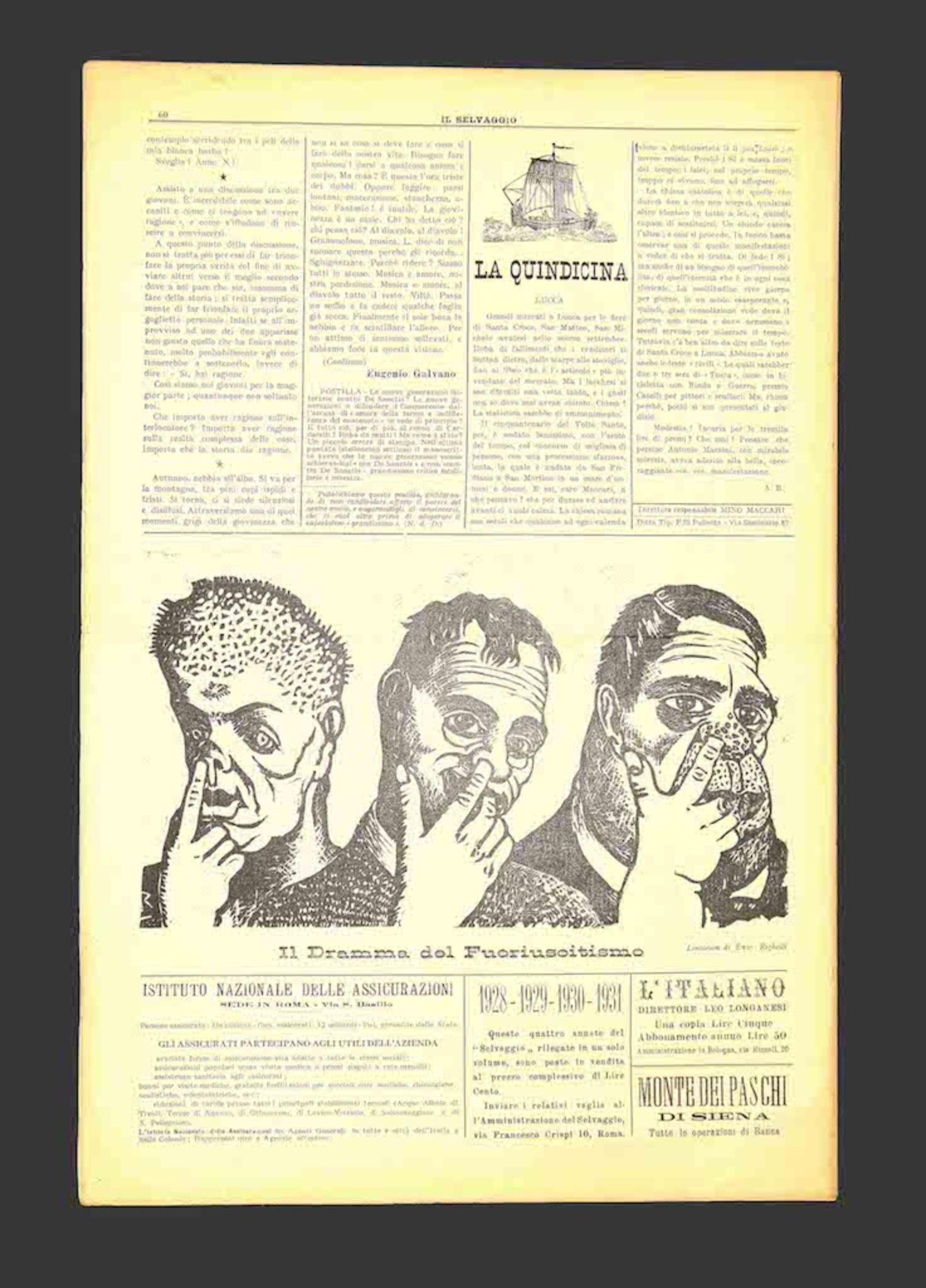 Il Selvaggio n°9 de Mino Maccari - 1932 en vente 1