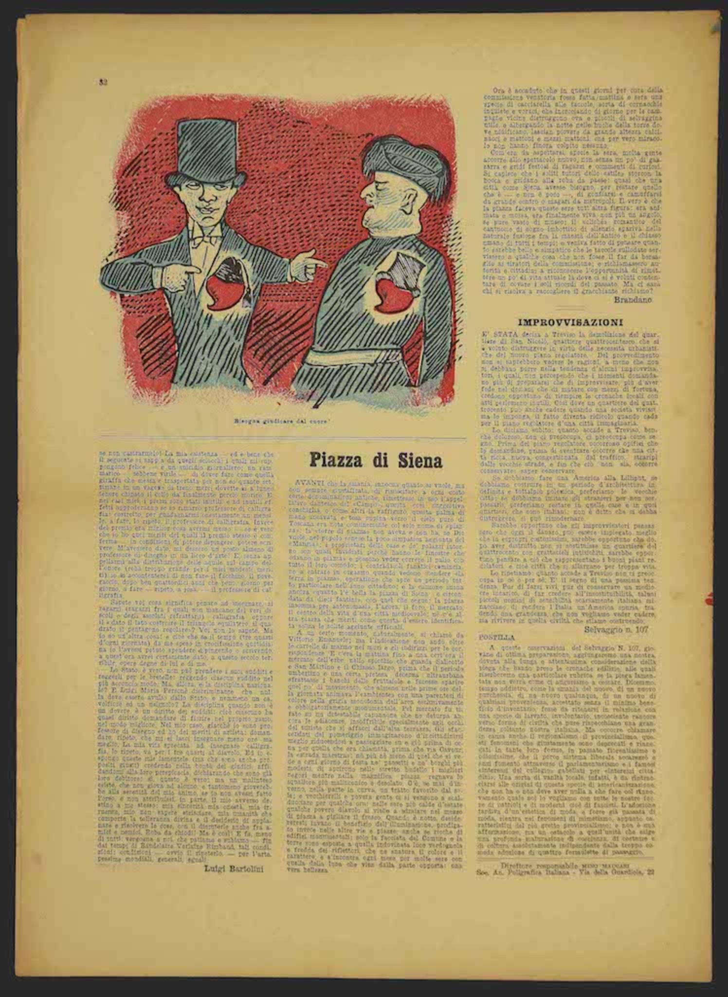 Il Selvaggio no.4/5 by Mino Maccari - 1935 For Sale 1