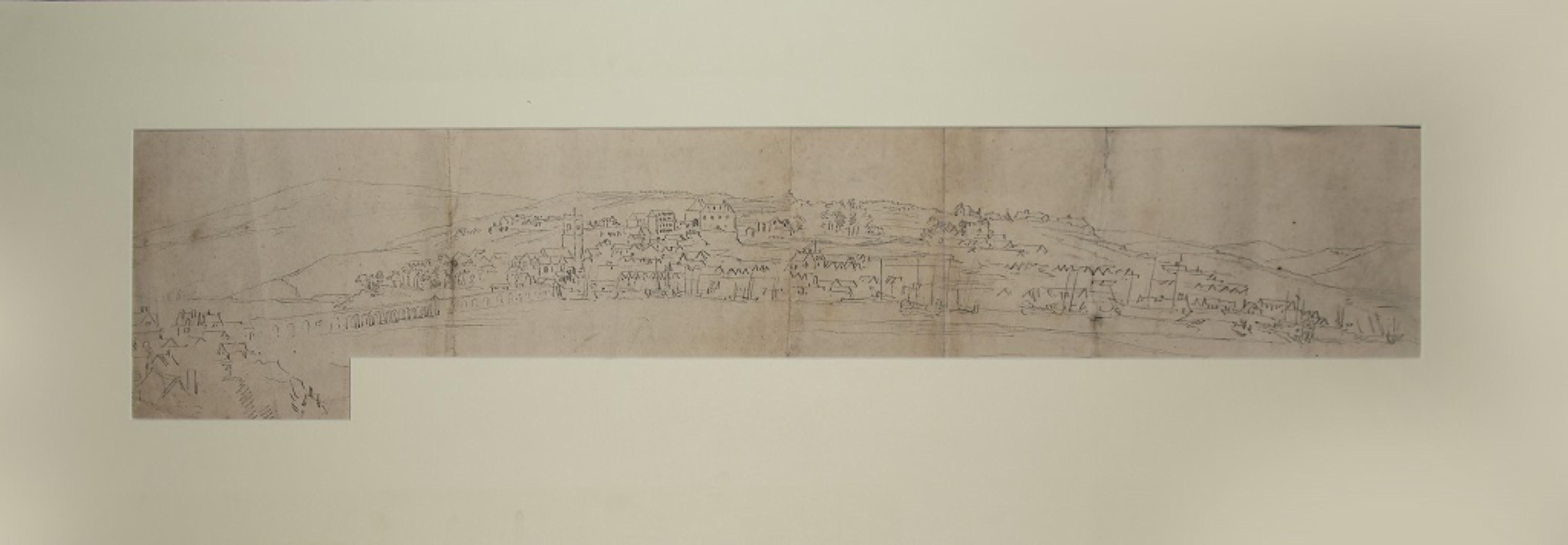 Landscape - Original Pencil Drawing by J. P. Verdussen - Mid-18th Century