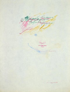 The Semplicity - Original Watercolor by Danilo Bergamo - 1970s