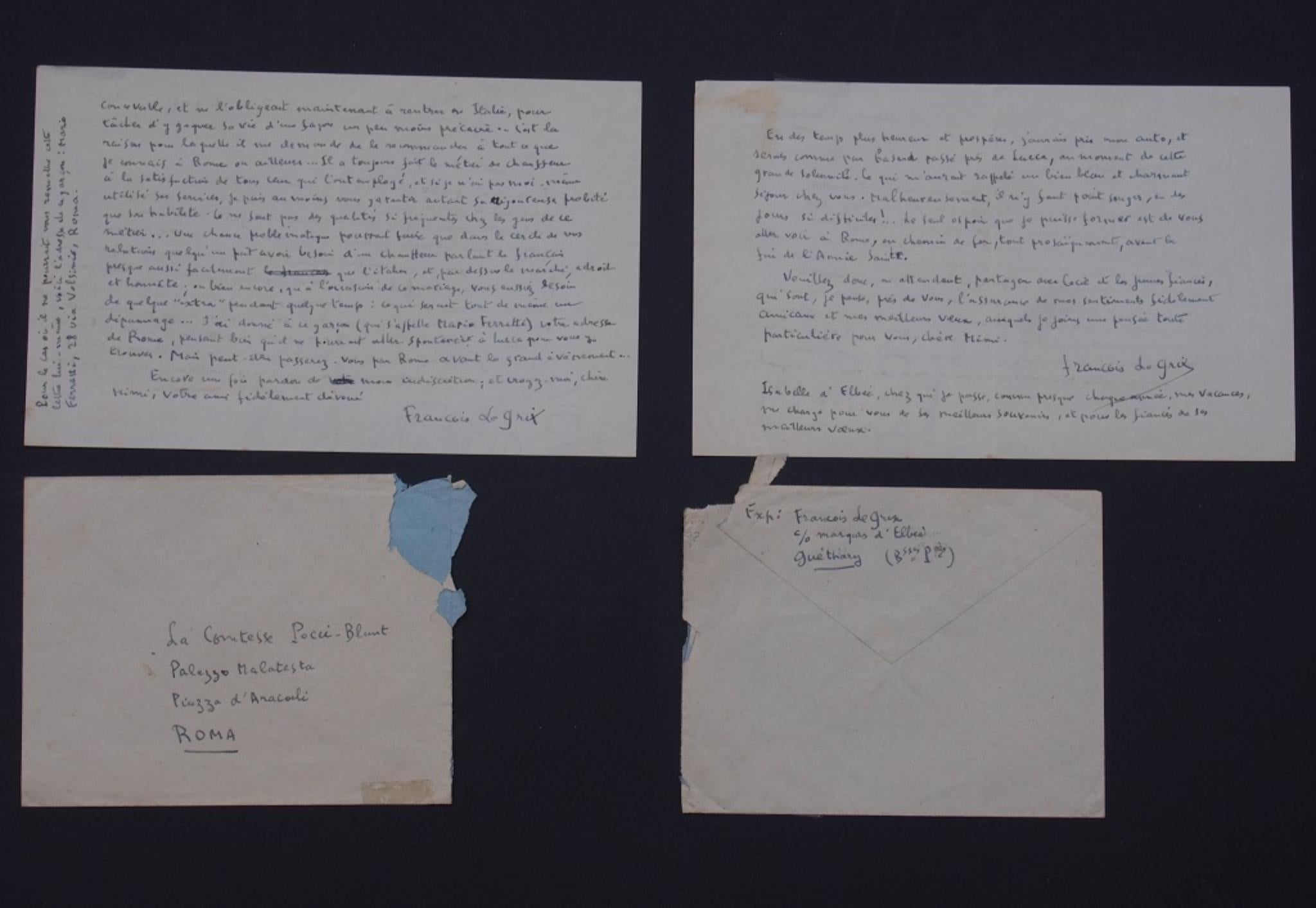 François Le Grix - La Nouvelle de Mariage - Autograph Letter Signed by  François Le Grix - 1950 For Sale at 1stDibs