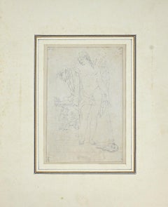 Studie für Statue – Bleistiftzeichnung von Giovanni Fontana – frühes 17. Jahrhundert