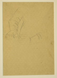 The Gesture - Original Pencil Drawing - 1940s